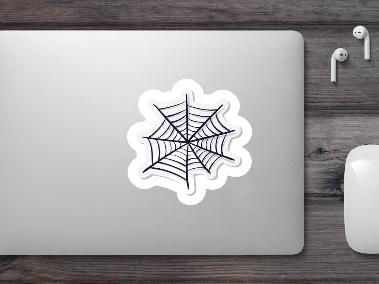Set 4 bucati, Sticker decorativ, Halloween panza de paianjen, Rezistent la apa, NO9547, 10 cm, Multicolor