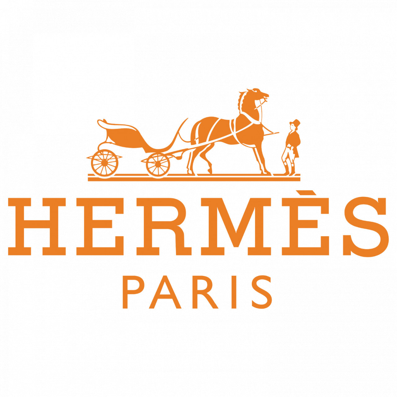 Set 4 bucati, Sticker decorativ, Hermes Logo, Rezistent la apa, NO9656, 10 cm, Multicolor