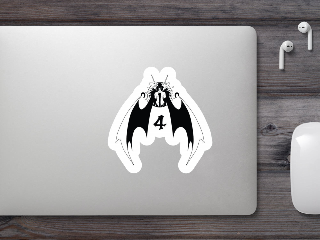 Set 4 bucati, Sticker decorativ, Ichigo Kurosaki Bleach Invierea sufletului, Rezistent la apa, NO9719, 10 cm, Multicolor