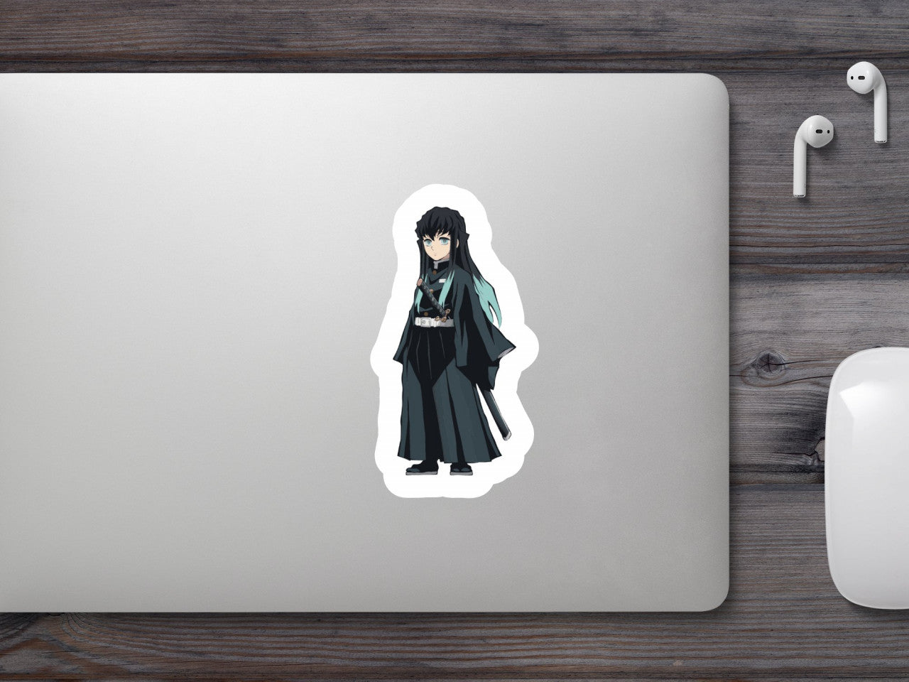 Set 4 bucati, Sticker decorativ, Kanae Kocho Demon Slayer, Rezistent la apa, NO9835, 10 cm, Multicolor