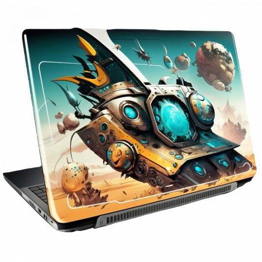 Set 4 bucati, Sticker decorativ, Laptop pentru jocuri, Rezistent la apa, NO9875, 10 cm, Multicolor
