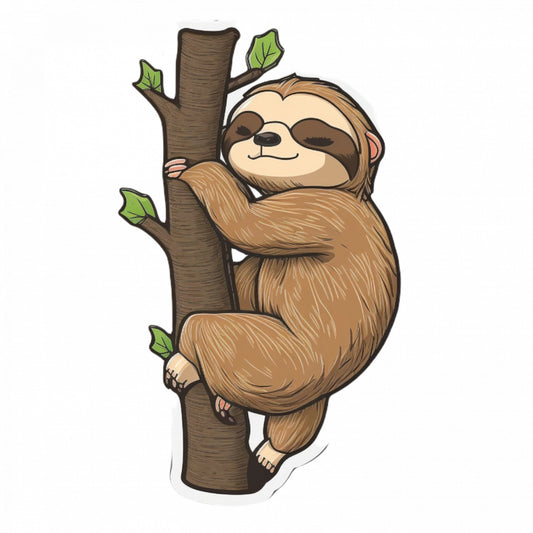 Set 4 bucati, Sticker decorativ, Lenesul catarator, Rezistent la apa, NO9883, 10 cm, Multicolor