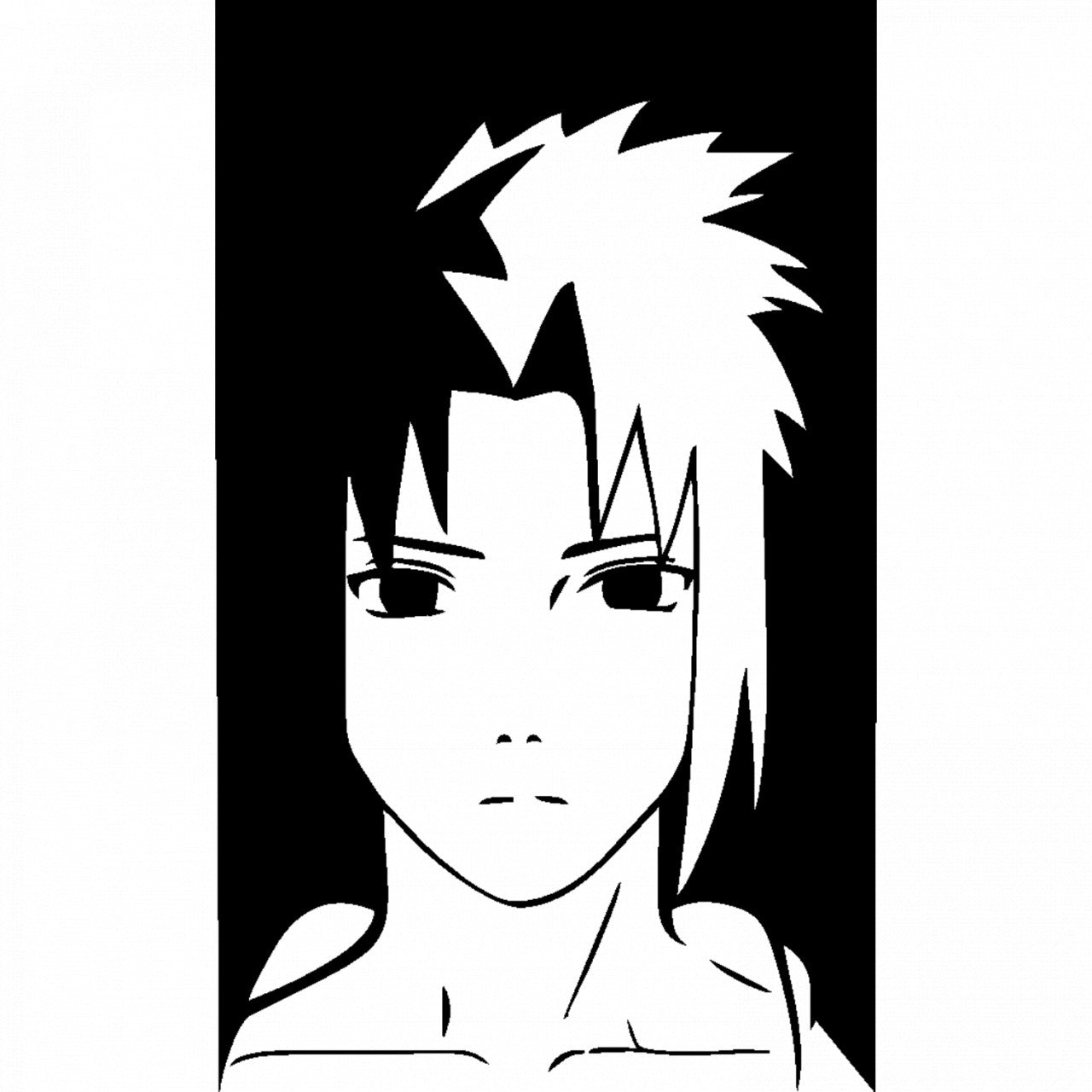 Set 4 bucati, Sticker decorativ, Madara Uchiha Naruto Anime, Rezistent la apa, NO9958, 10 cm, Multicolor