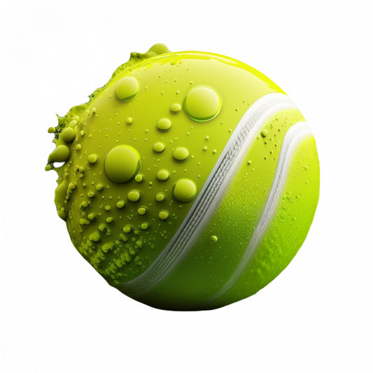Set 4 bucati, Sticker decorativ, Minge de tenis, Rezistent la apa, NO8142, 10 cm, Multicolor