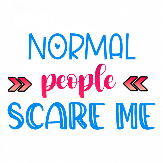 Set 4 bucati, Sticker decorativ, Normal people care me, Rezistent la apa, NO8262, 10 cm, Multicolor