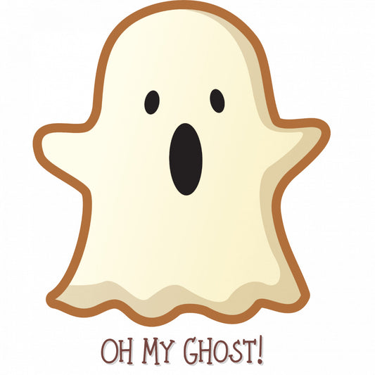 Set 4 bucati, Sticker decorativ, Oh my Ghost!, Rezistent la apa, NO8275, 10 cm, Multicolor