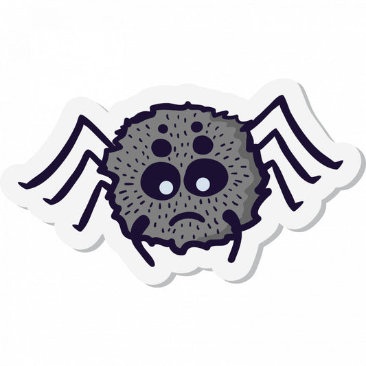 Set 4 bucati, Sticker decorativ, P��ianjen speriat, Rezistent la apa, NO7746, 10 cm, Multicolor