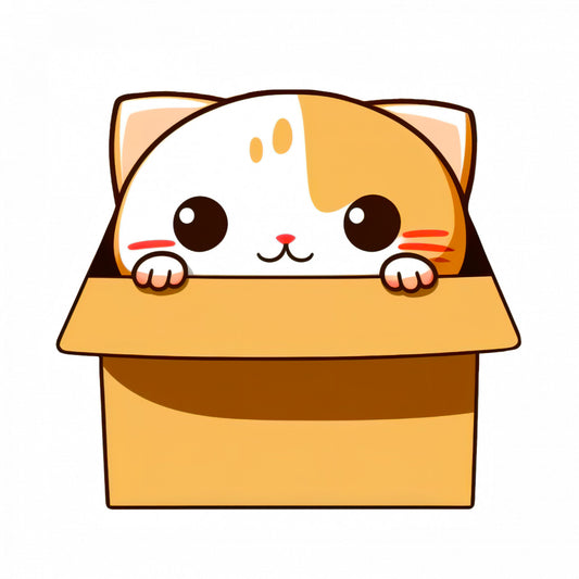 Set 4 bucati, Sticker decorativ, Pisicuta cadou, Rezistent la apa, NO10268, 10 cm, Multicolor