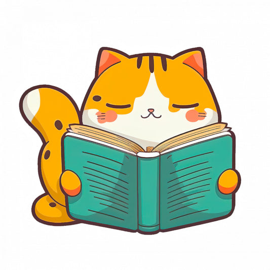 Set 4 bucati, Sticker decorativ, Pisicuta constiincioasa, Rezistent la apa, NO10269, 10 cm, Multicolor