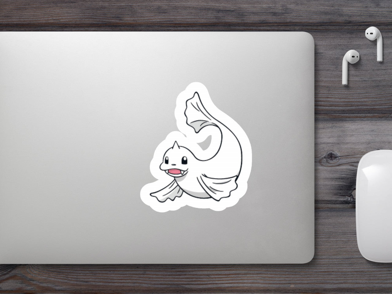 Set 4 bucati, Sticker decorativ, Pokemon Dewgong, Rezistent la apa, NO7561, 10 cm, Multicolor