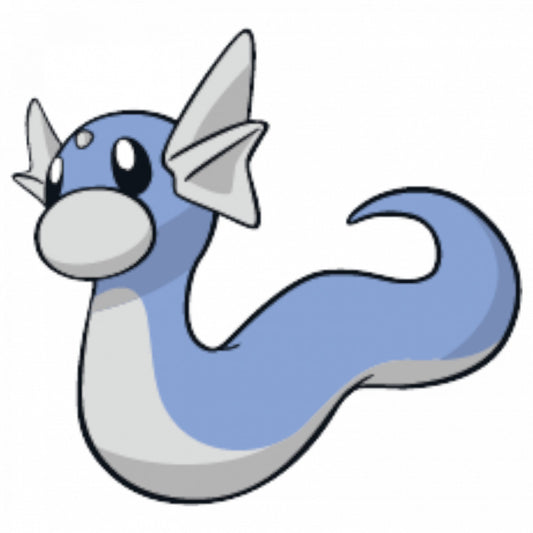 Set 4 bucati, Sticker decorativ, Pokemon Dratini, Rezistent la apa, NO7571, 10 cm, Multicolor