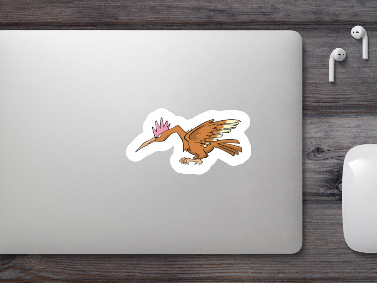 Set 4 bucati, Sticker decorativ, Pokemon Fearow, Rezistent la apa, NO7580, 10 cm, Multicolor