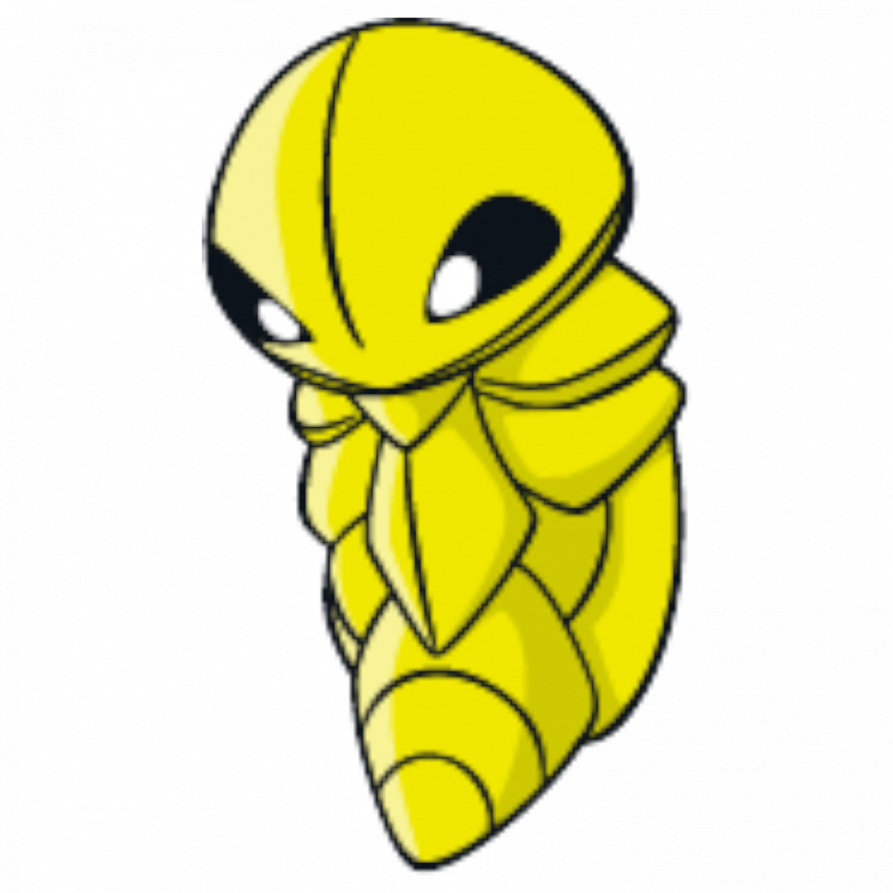Set 4 bucati, Sticker decorativ, Pokemon Kakuna, Rezistent la apa, NO7608, 10 cm, Multicolor