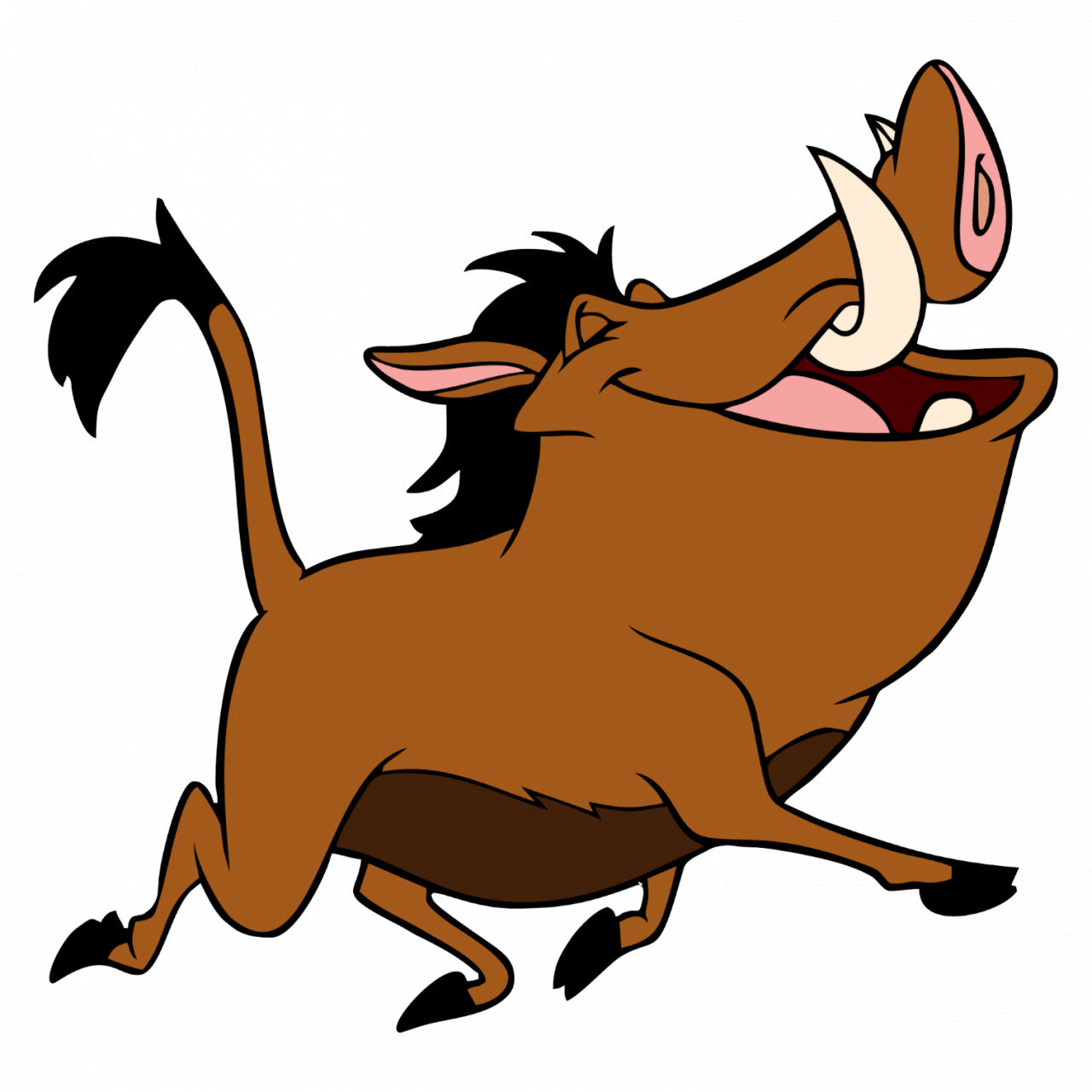 Set 4 bucati, Sticker decorativ, Pumbaa din Lion King, Rezistent la apa, NO7744, 10 cm, Multicolor