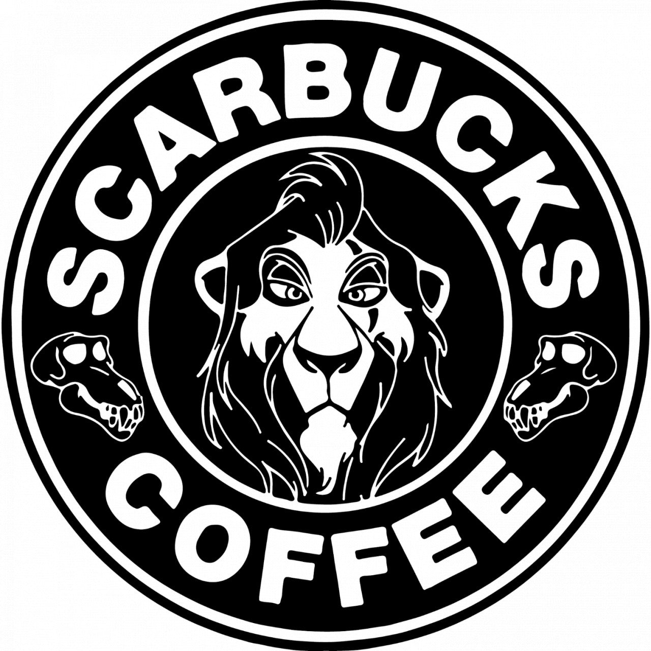 Set 4 bucati, Sticker decorativ, Scarbucks Coffee, Rezistent la apa, NO8345, 10 cm, Multicolor