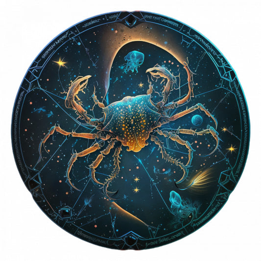 Set 4 bucati, Sticker decorativ, Simbol zodiacal Scorpion, Rezistent la apa, NO8312, 10 cm, Multicolor