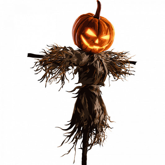 Set 4 bucati, Sticker decorativ, Sperietoare de Halloween, Rezistent la apa, NO9549, 10 cm, Multicolor