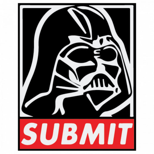 Set 4 bucati, Sticker decorativ, Star Wars Submit Dark side, Rezistent la apa, NO8481, 10 cm, Multicolor