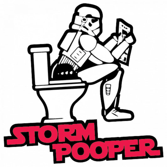 Set 4 bucati, Sticker decorativ, Starwars Storm Pooper, Rezistent la apa, NO8394, 10 cm, Multicolor