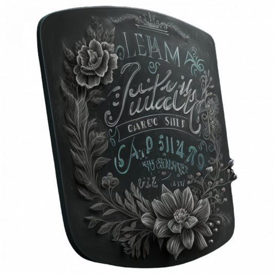 Set 4 bucati, Sticker decorativ, Tabla de scris cu creta, Rezistent la apa, NO7693, 10 cm, Multicolor