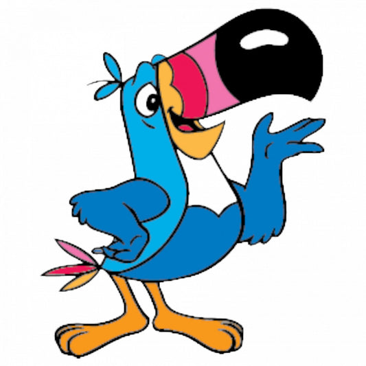 Set 4 bucati, Sticker decorativ, Toucan Sam, Rezistent la apa, NO8373, 10 cm, Multicolor