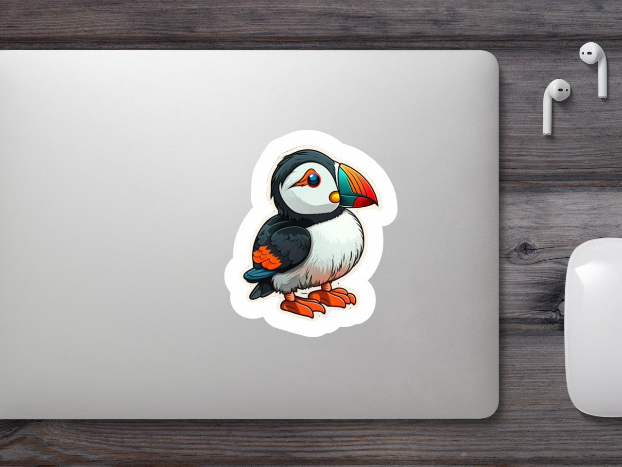 Set 4 bucati, Sticker decorativ, Tucan, Rezistent la apa, NO9678, 10 cm, Multicolor