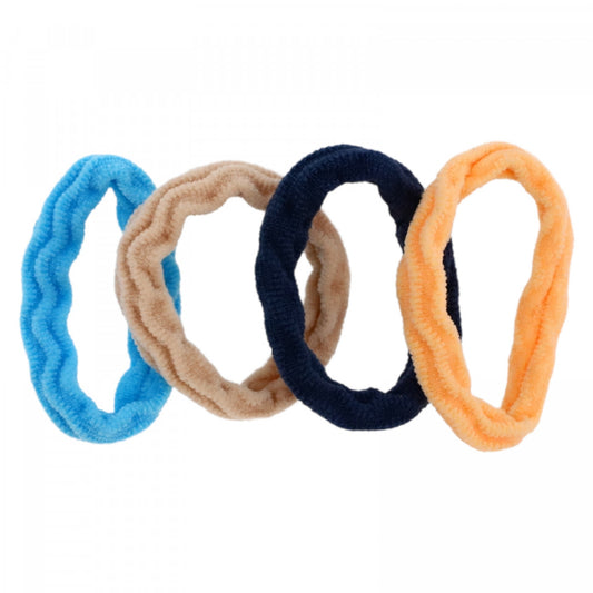 Set 4 elastice de par, NO536, 4.5 cm, Multicolor