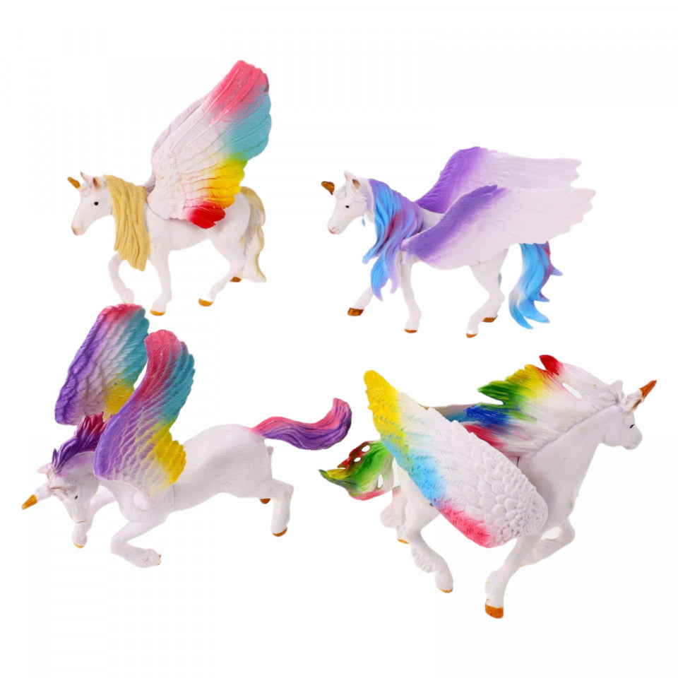 Set 4 Figurine, Unicorni, NO4150, 15 cm, Multicolor