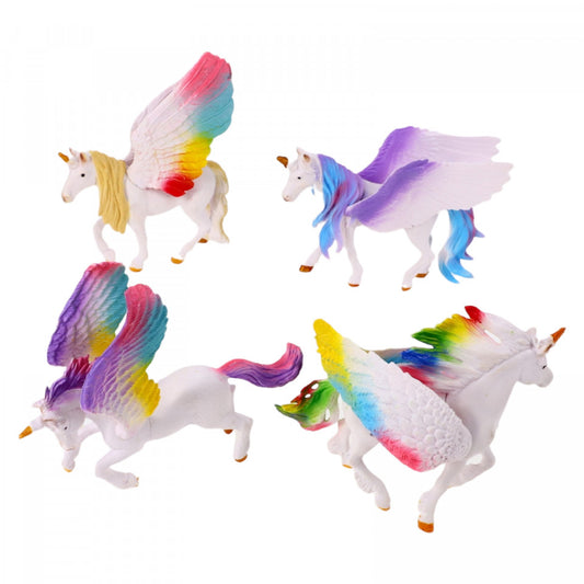 Set 4 Figurine, Unicorni, NO4150, 15 cm, Multicolor