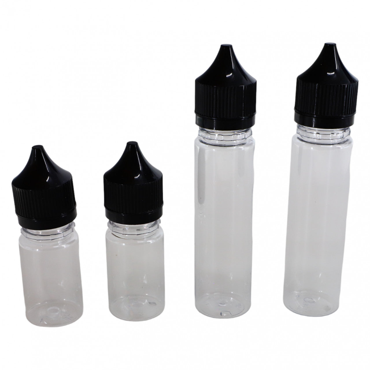 Set 4 Sticlute pentru lichid vape, NO594, 30 / 60 ml, Transparent