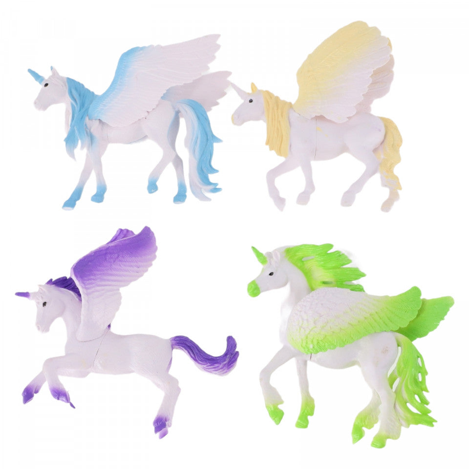 Set 4 Unicorni, NO8191, 15 cm, Multicolor