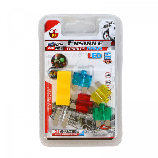 Set 5 buc, Sigurante fuzibile, 7.5, 10, 15, 20, 25 AMP