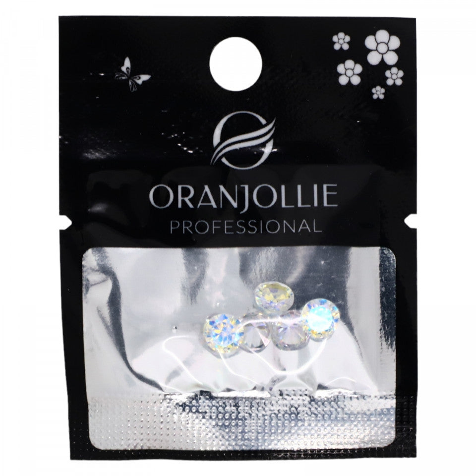 Set 5 bucati, Cristale pentru unghii, NO03, 0.6 cm, Multicolor