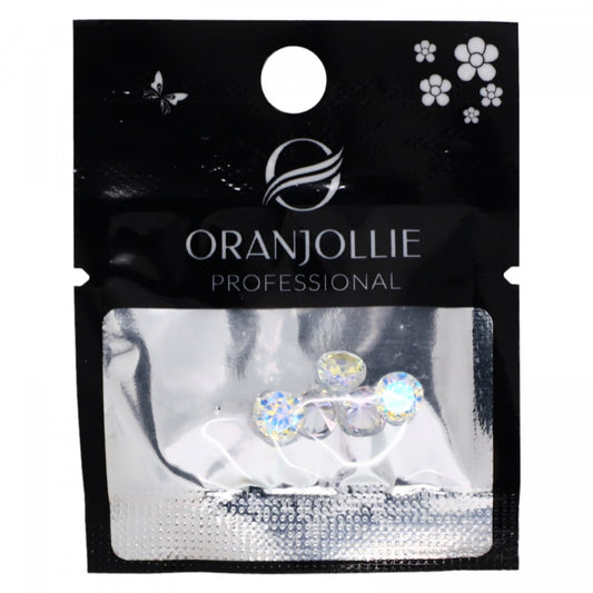 Set 5 bucati, Cristale pentru unghii, NO03, 0.6 cm, Multicolor