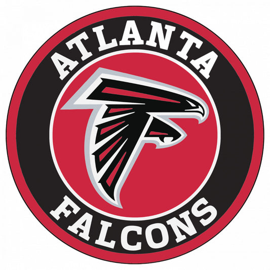 Set 5 bucati, Sticker decorativ, Atlanta Falcons logo, Rezistent la apa, NO7994, 6 cm, Multicolor