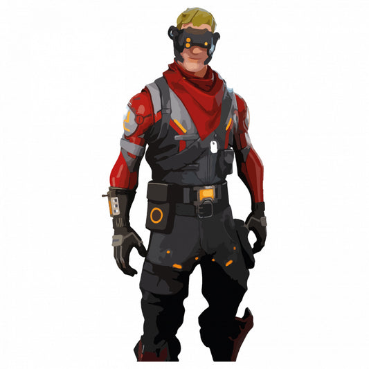 Set 5 bucati, Sticker decorativ, Battle Royale Fortnite, Rezistent la apa, NO8075, 6 cm, Multicolor