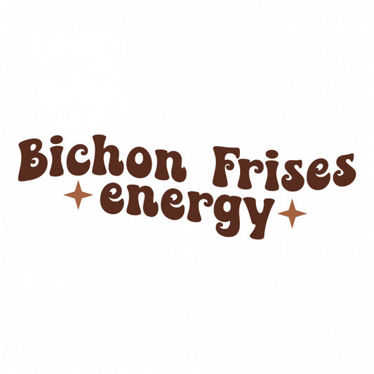 Set 5 bucati, Sticker decorativ, Bichon Frises energy, Rezistent la apa, NO8533, 6 cm, Multicolor