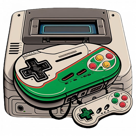 Set 5 bucati, Sticker decorativ, Consola retro de jocuri game boy, Rezistent la apa, NO8871, 6 cm, Multicolor