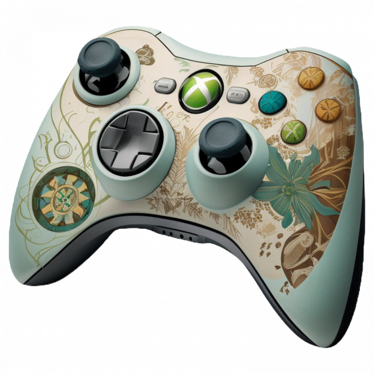 Set 5 bucati, Sticker decorativ, Controller xbox 360 Skin, Rezistent la apa, NO8882, 6 cm, Multicolor