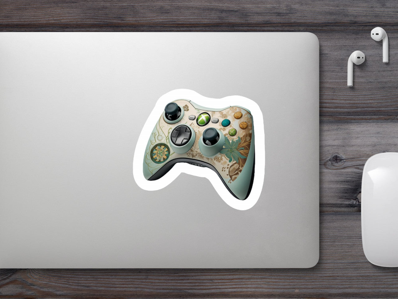 Set 5 bucati, Sticker decorativ, Controller xbox 360 Skin, Rezistent la apa, NO8882, 6 cm, Multicolor