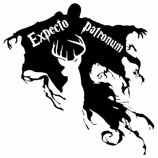 Set 5 bucati, Sticker decorativ, Dementor Harry Potter, Rezistent la apa, NO8974, 6 cm, Multicolor