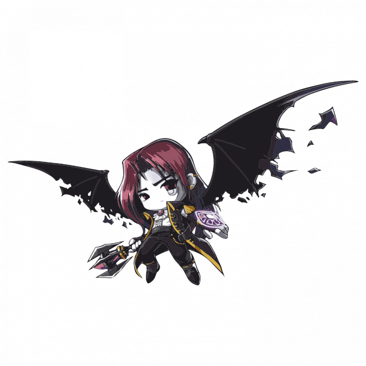 Set 5 bucati, Sticker decorativ, Demon Slayer, Rezistent la apa, NO8998, 6 cm, Multicolor