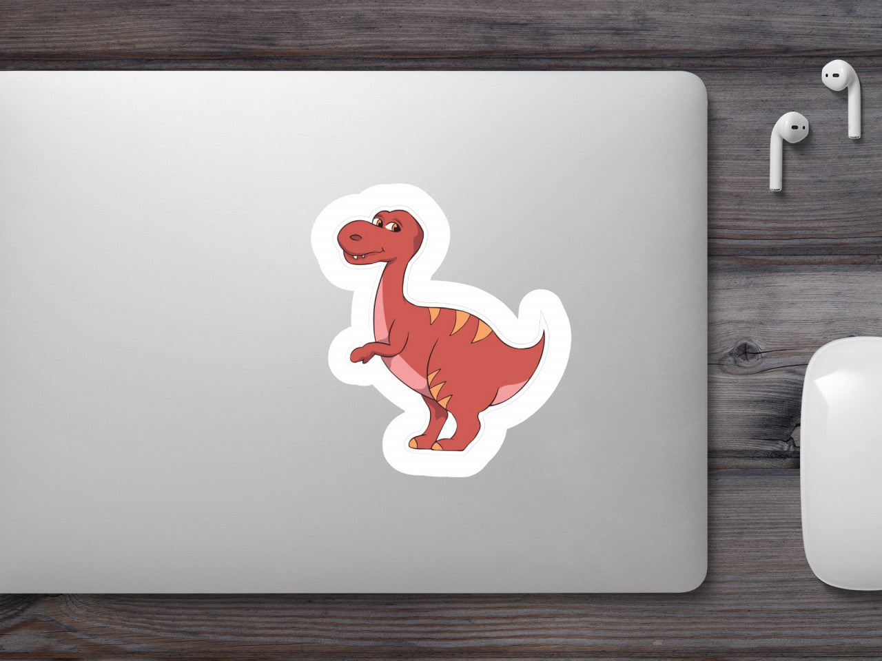 Set 5 bucati, Sticker decorativ, Dinozaur Isanosaurus, Rezistent la apa, NO9012, 6 cm, Multicolor