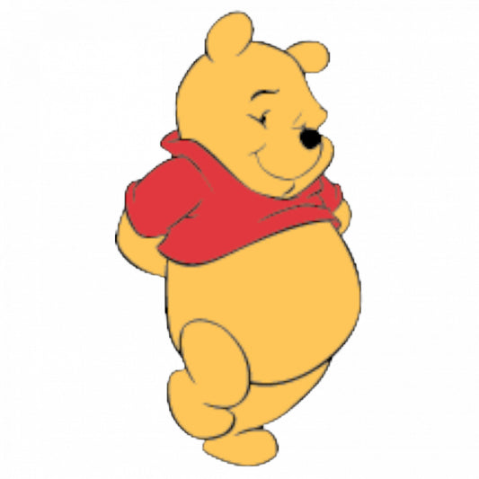 Set 5 bucati, Sticker decorativ, Disney Winnie the Pooh, Rezistent la apa, NO9043, 6 cm, Multicolor