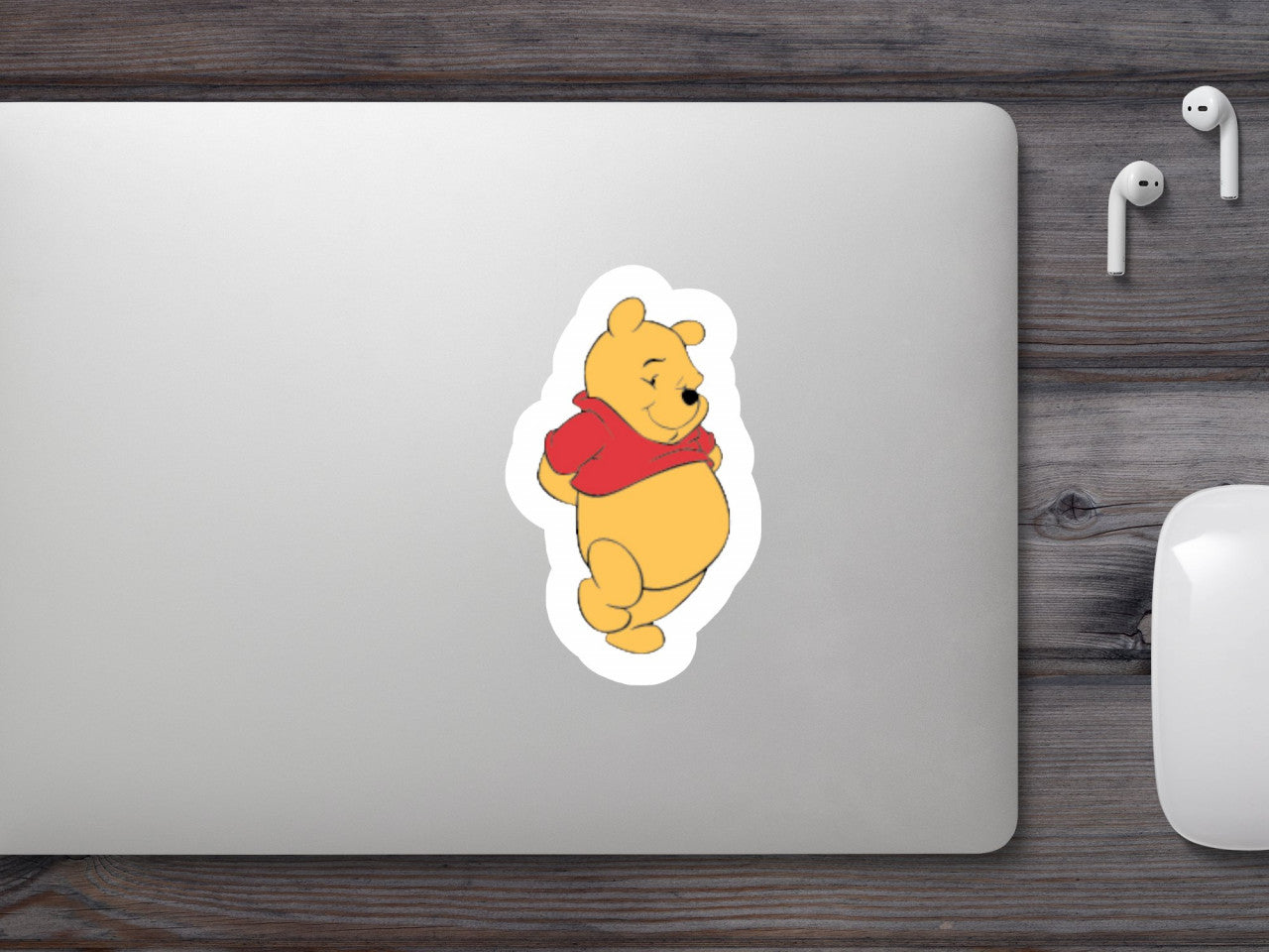 Set 5 bucati, Sticker decorativ, Disney Winnie the Pooh, Rezistent la apa, NO9043, 6 cm, Multicolor