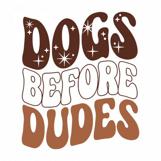 Set 5 bucati, Sticker decorativ, Dogs before dudes, Rezistent la apa, NO9056, 6 cm, Multicolor