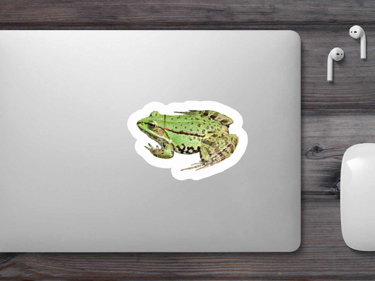 Set 5 bucati, Sticker decorativ, Doppio Frog Meme, Rezistent la apa, NO9084, 6 cm, Multicolor