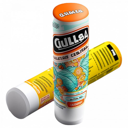 Set 5 bucati, Sticker decorativ, Doua tuburi de lipici, Rezistent la apa, NO9086, 6 cm, Multicolor