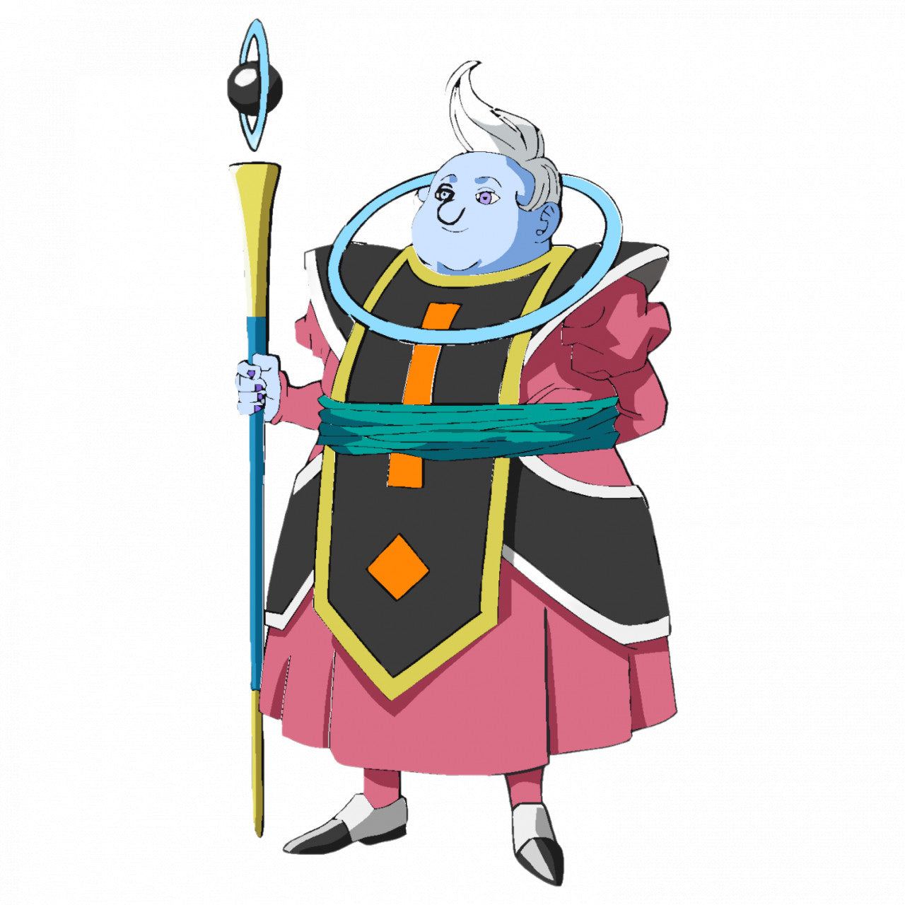 Set 5 bucati, Sticker decorativ, Dragon Ball Awamo , Rezistent la apa, NO9094, 6 cm, Multicolor