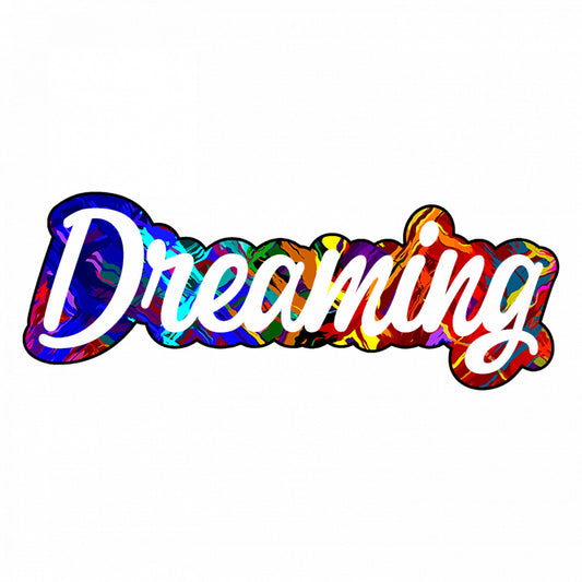 Set 5 bucati, Sticker decorativ, Dreaming, Rezistent la apa, NO9168, 6 cm, Multicolor